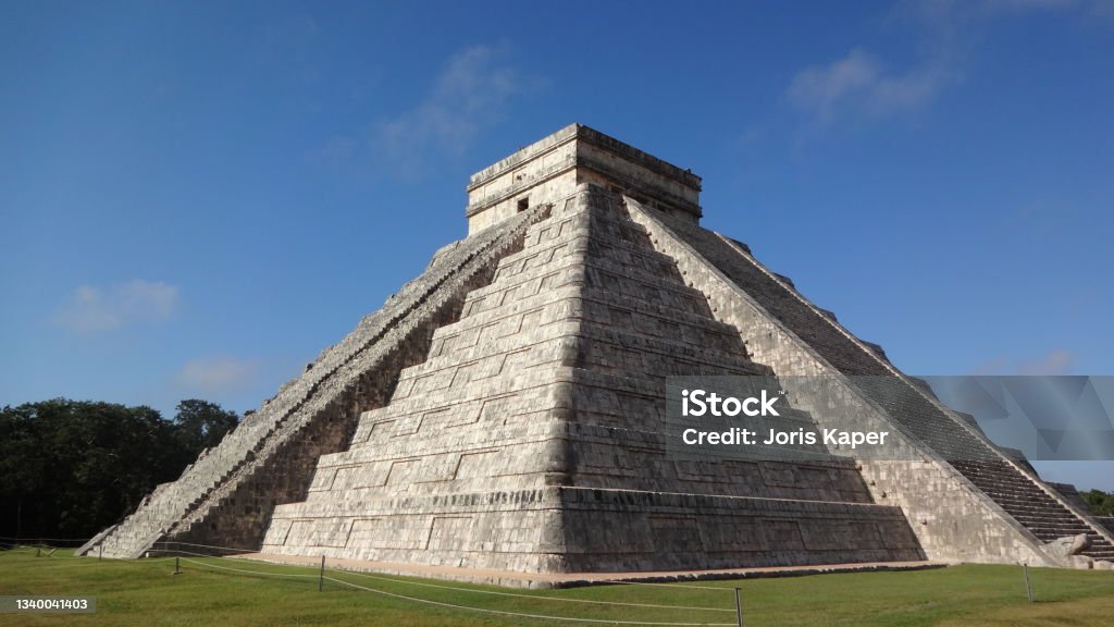 The Temple of Kukulcán at the Chichen Itza archaeological site, Mexico. Ancient Stock Photo