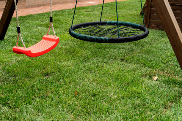 istock a children's playground in the park 1340043582
