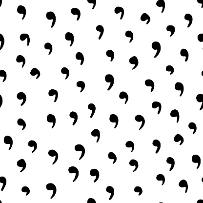 Comma Pattern Seamless Commas Pattern Stock Illustration - Download Image Now ...