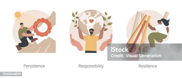 Strength Abstract Connection Mental Strength Abstract Concept Vector Illustrations Stock ...