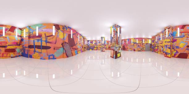 istock spherical panorama of the interior, 3D illustration 1340053379