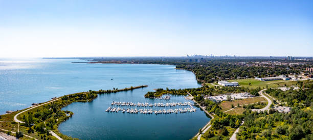 istock Aerial Colonel Samuel Smith Park and Toronto Cityview, Etobicoke, Canada 1340053443