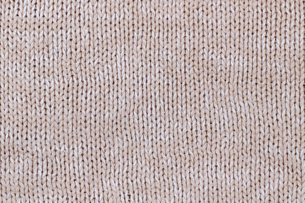 istock Beige texture of knitted wool sweater. Hand knitting. 1340054997