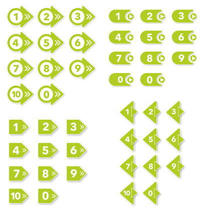 Numbers icon set
