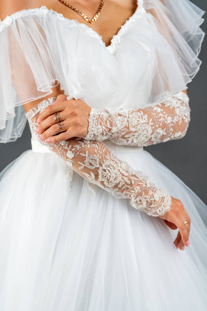 istock White dress of the bride. 1340060037
