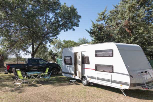 istock two Caucasian children play and spend alternative holidays in a caravan 1340061855