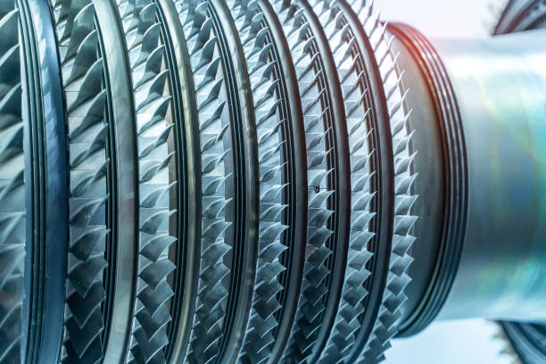 istock Jet engine, internal structure with hydraulic, aircraft and aerospace industry 1340061922
