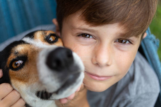istock 10 years old boy with dog 1340063832