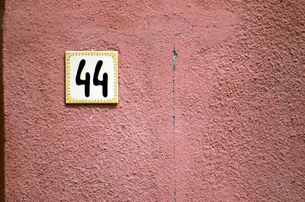 istock ceramic plate with the number forty-four on the wall 1340064984