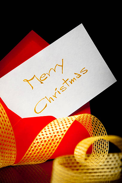istock Merry Christmas letter on Black Background 134007100