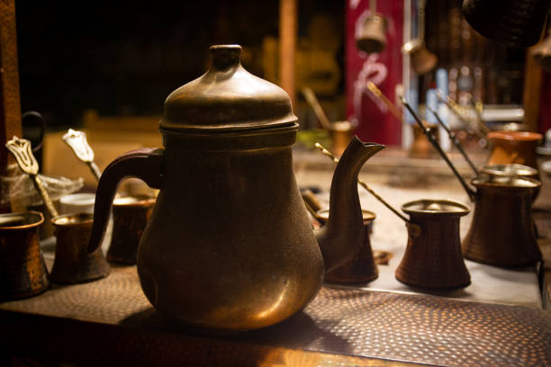 Traditional Saudi tea and coffee pot. Dallah.