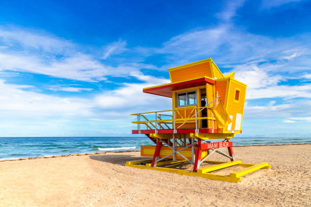 istock Lifeguard tower in Miami Beach 1340074938