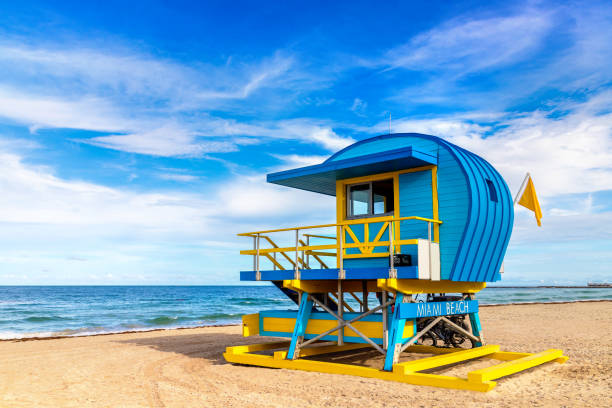 istock Lifeguard tower in Miami Beach 1340074973