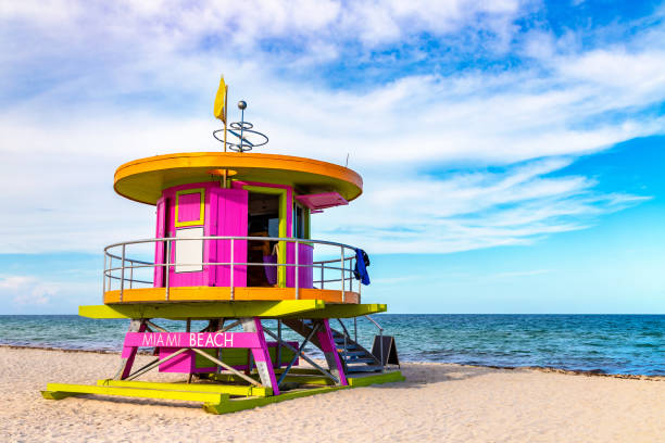 istock Lifeguard tower in Miami Beach 1340074988