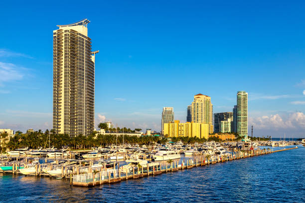 istock Residential buildings in Miami Beach 1340075047
