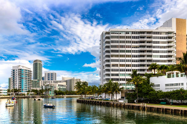 istock Residential buildings in Miami Beach 1340075072