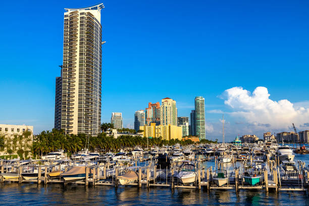 istock Residential buildings in Miami Beach 1340075097