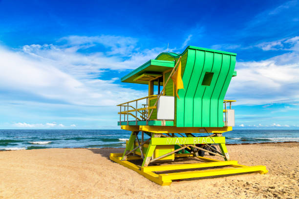 istock Lifeguard tower in Miami Beach 1340079075