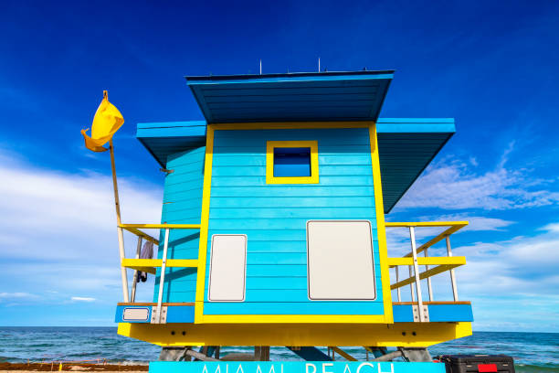 istock Lifeguard tower in Miami Beach 1340079097
