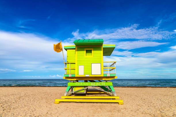 istock Lifeguard tower in Miami Beach 1340079112