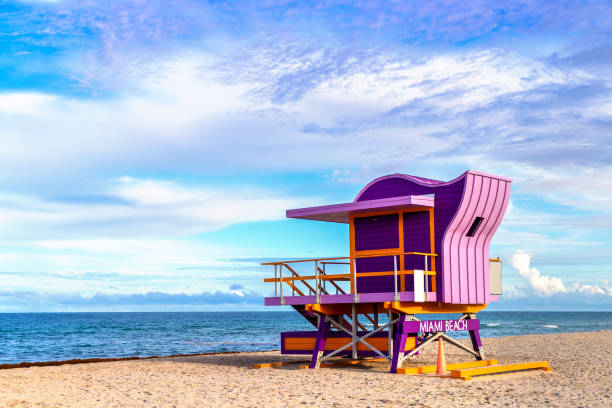 istock Lifeguard tower in Miami Beach 1340079171
