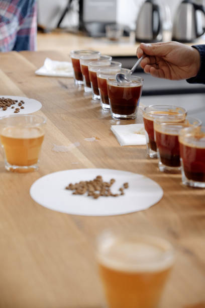 istock Freshly brewed coffee examine close up 1340081710