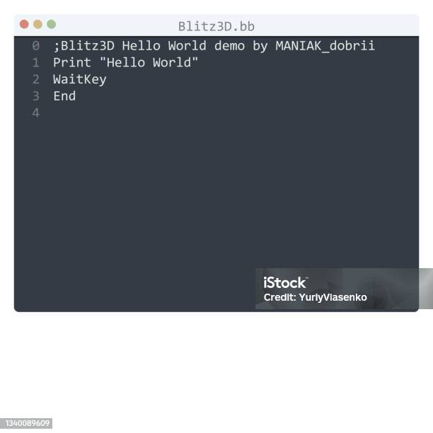 python 3 language hello world program sample in editor... Blitz3d Language Hello World Program Sample In Editor Window ...