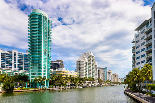 istock Residential buildings in Miami Beach 1340089614