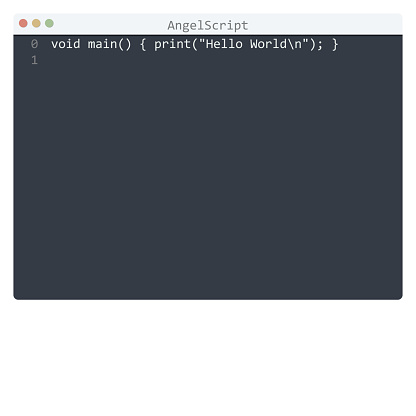 Angelscript Games Contoh Program Angelscript Language Hello World Dalam Ilustrasi Jendela ...