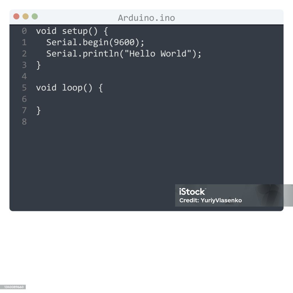 Contoh Program Bahasa Arduino Hello World Dalam Ilustrasi Jendela ...