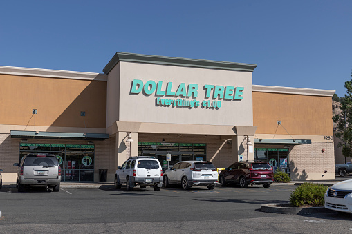 Prescott - Circa September 2021: Dollar Tree Discount Store. Dollar Tree offers an eclectic mix of products for a dollar.