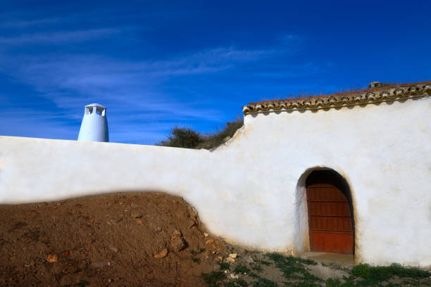 Guadix cave houses in Granada Spain at Andalusia