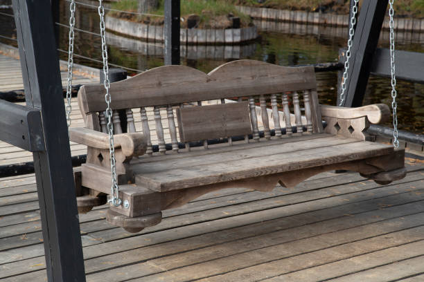 istock A bench near the house. 1340098096
