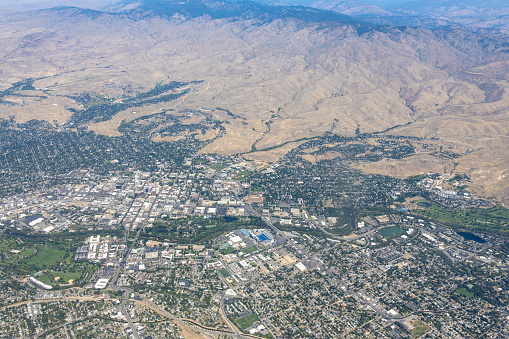Aerial View of Boise, Idaho, USA