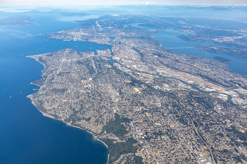 Aerial View of Seattle, Washington, USA