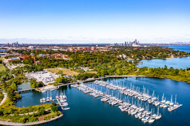 istock Aerial Colonel Samuel Smith Park and Toronto Cityview, Etobicoke, Canada 1340103283