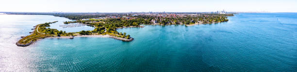 istock Aerial Colonel Samuel Smith Park and Toronto Cityview, Etobicoke, Canada 1340103963