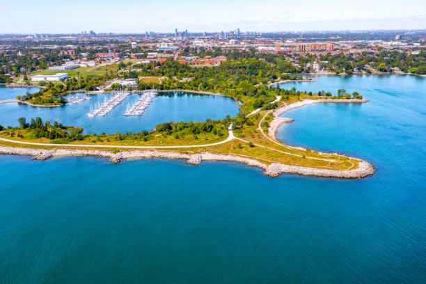 istock Aerial Colonel Samuel Smith Park and Toronto Cityview, Etobicoke, Canada 1340104128