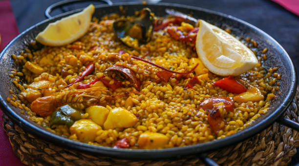 istock Rice with Lobster served in the pan 1340106598