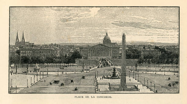 istock Place de la Concorde, Paris, France, 19th Century 1340109627