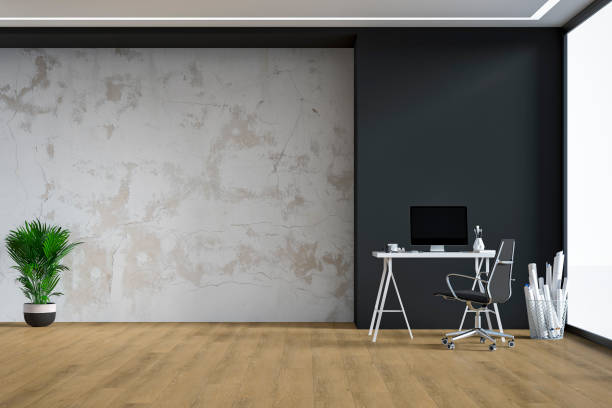 istock Home office - workdesk with decoration and copy space 1340112796