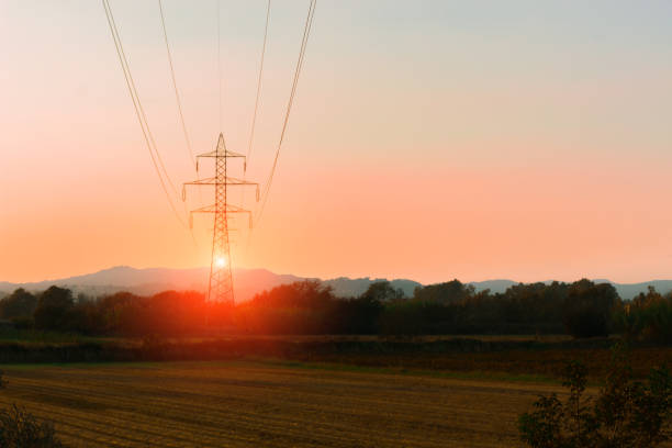 istock high voltage tower telecommunication object in country side outskirts landscape view evening dusk sunset 1340132377