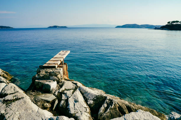 istock Panoramatic view from Skiathos town 1340134625