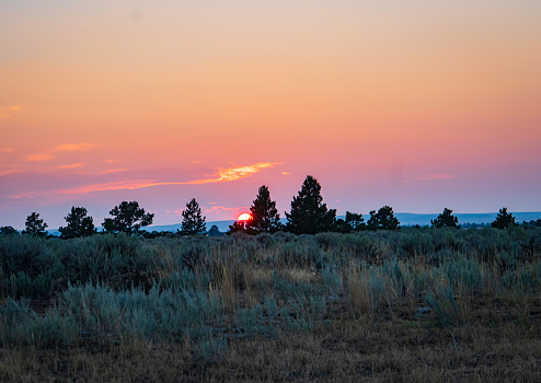 Puesta de sol de Montana photo