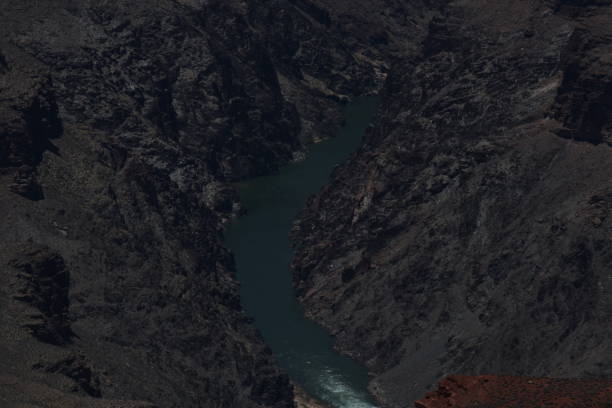 The south rim of Grand Canyon National Park and the Colorado River in Arizona.