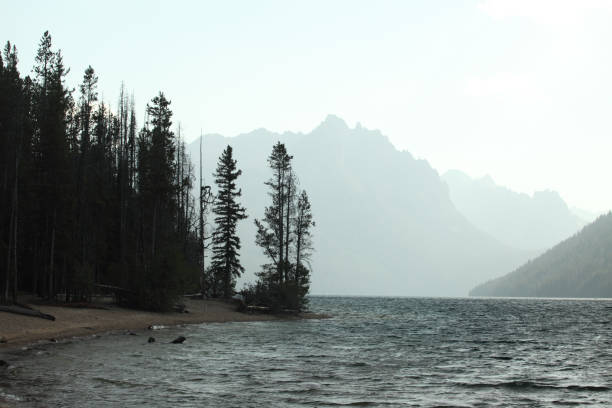 istock Redfish lake on a stormy day 1340141298