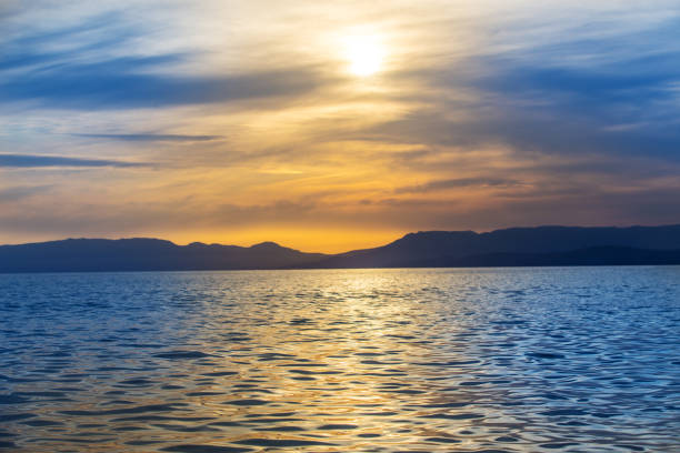 istock Beautiful sunset over the sea 1340146062