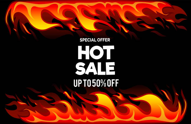 istock Hot sale price offer deal vector labels templates 1340146992