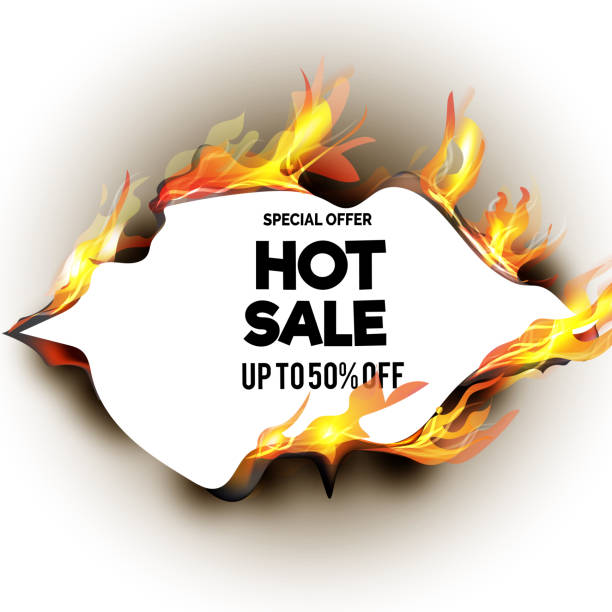 istock Hot sale price offer deal vector labels templates 1340147009