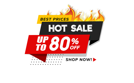 Hot sale price offer deal vector labels templates
